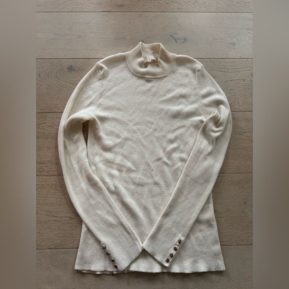 SEZANE Felix Jumper mottled cream size XL - Picture 6 of 13